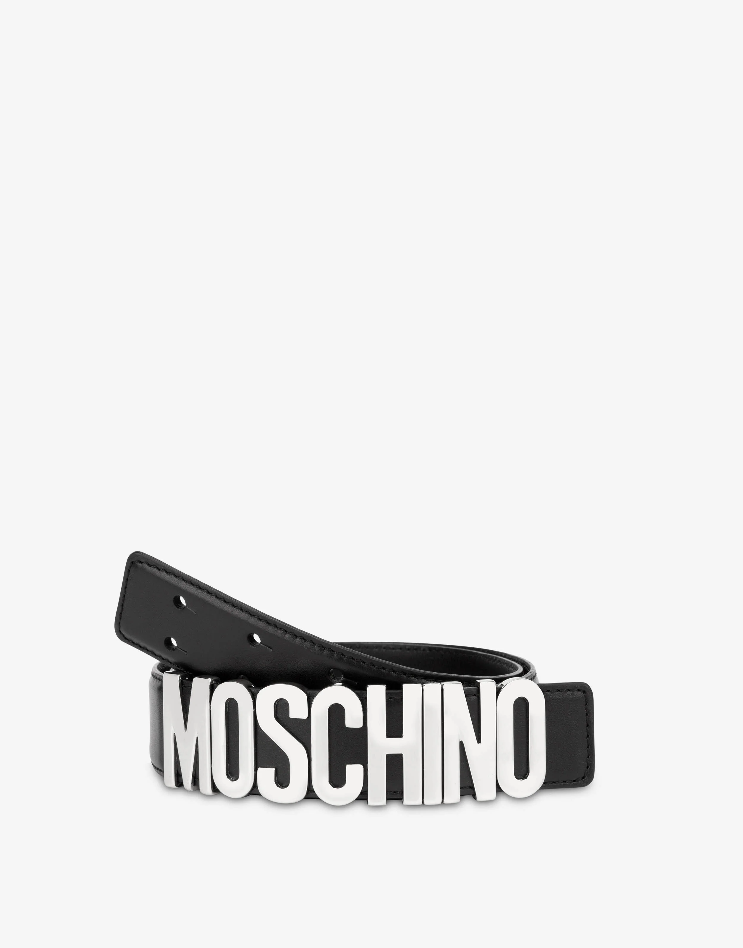 Calfskin belt with logo - Image 3