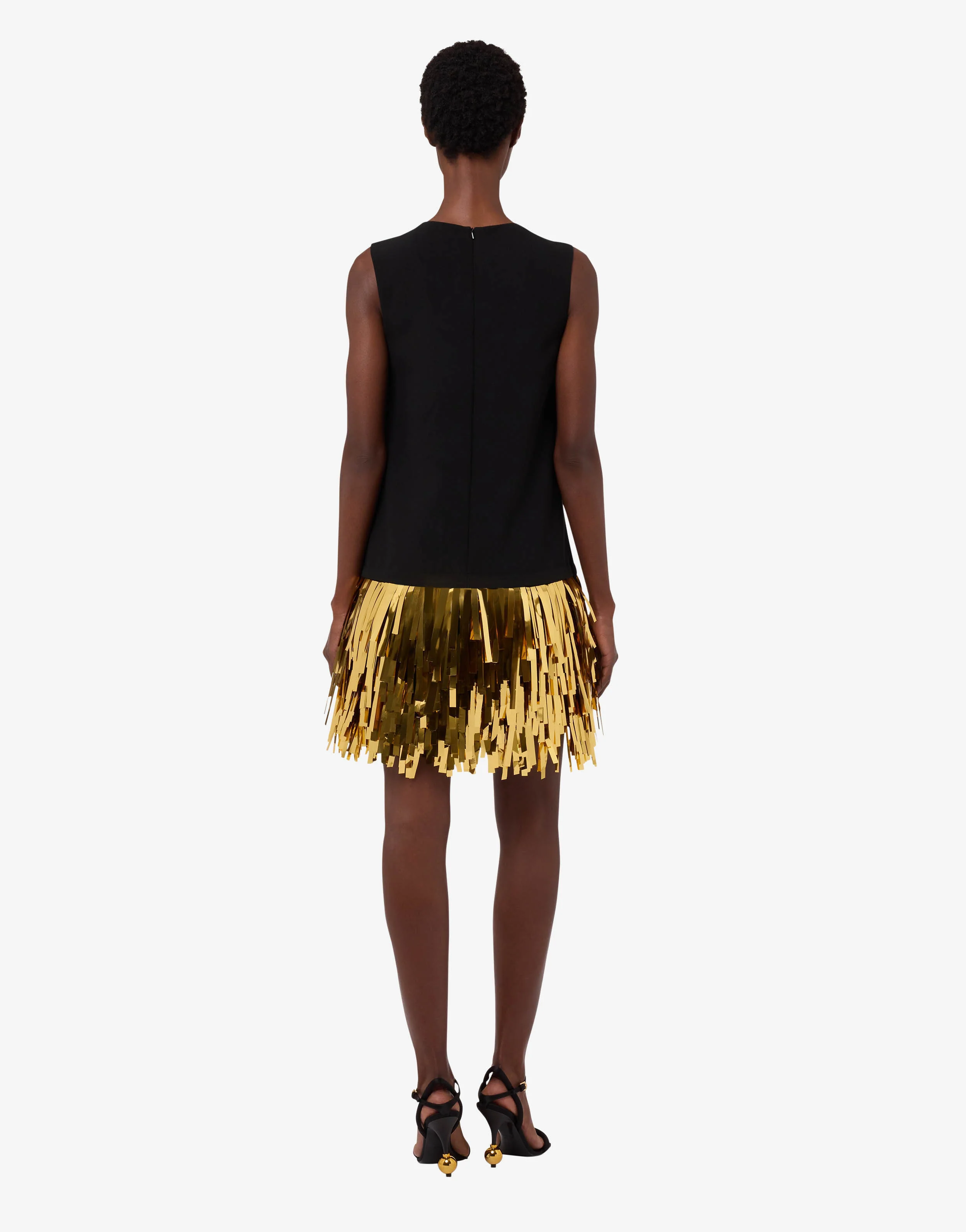 Embellished stretch crepe dress - Image 2