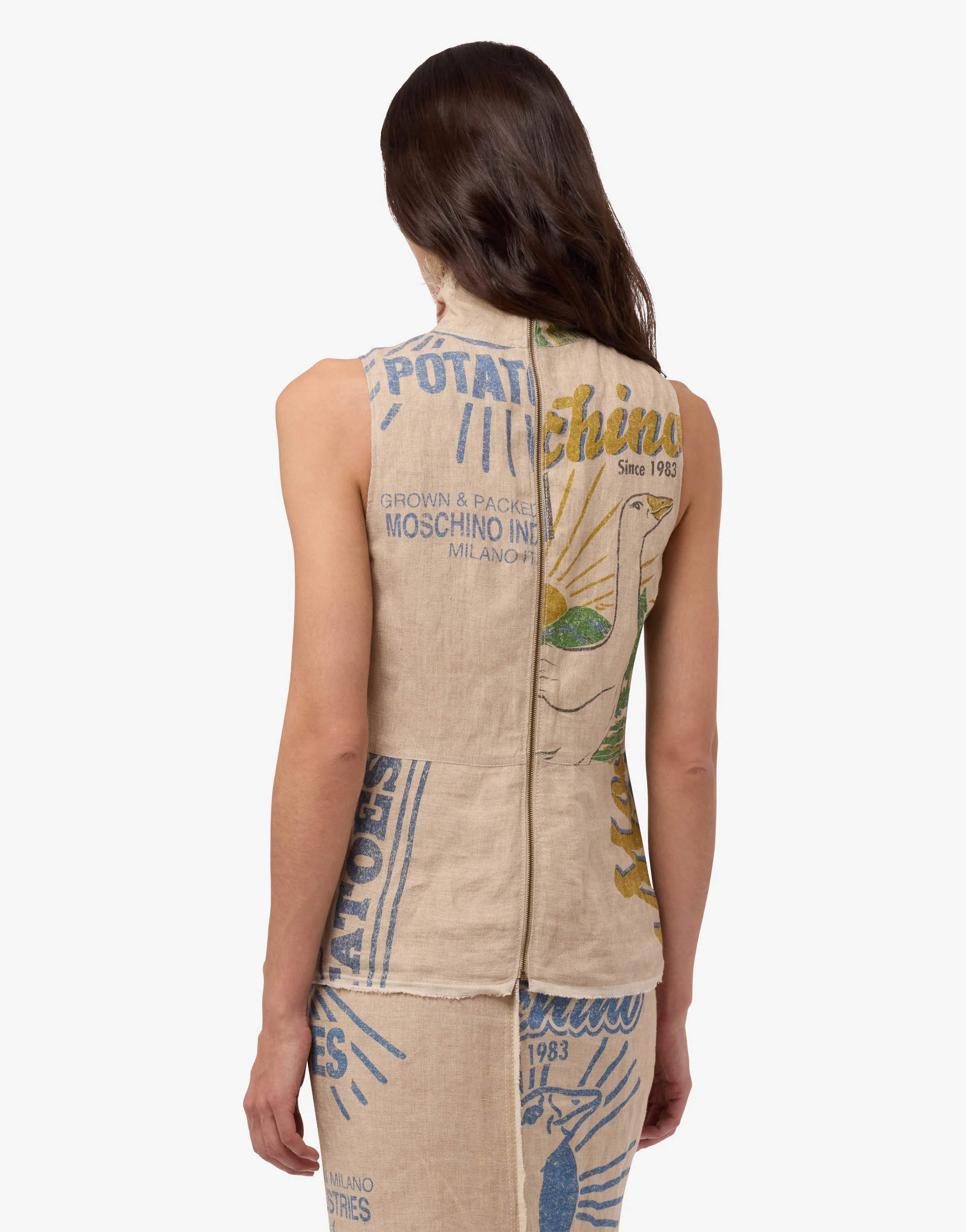 Linen and straw top - Image 2