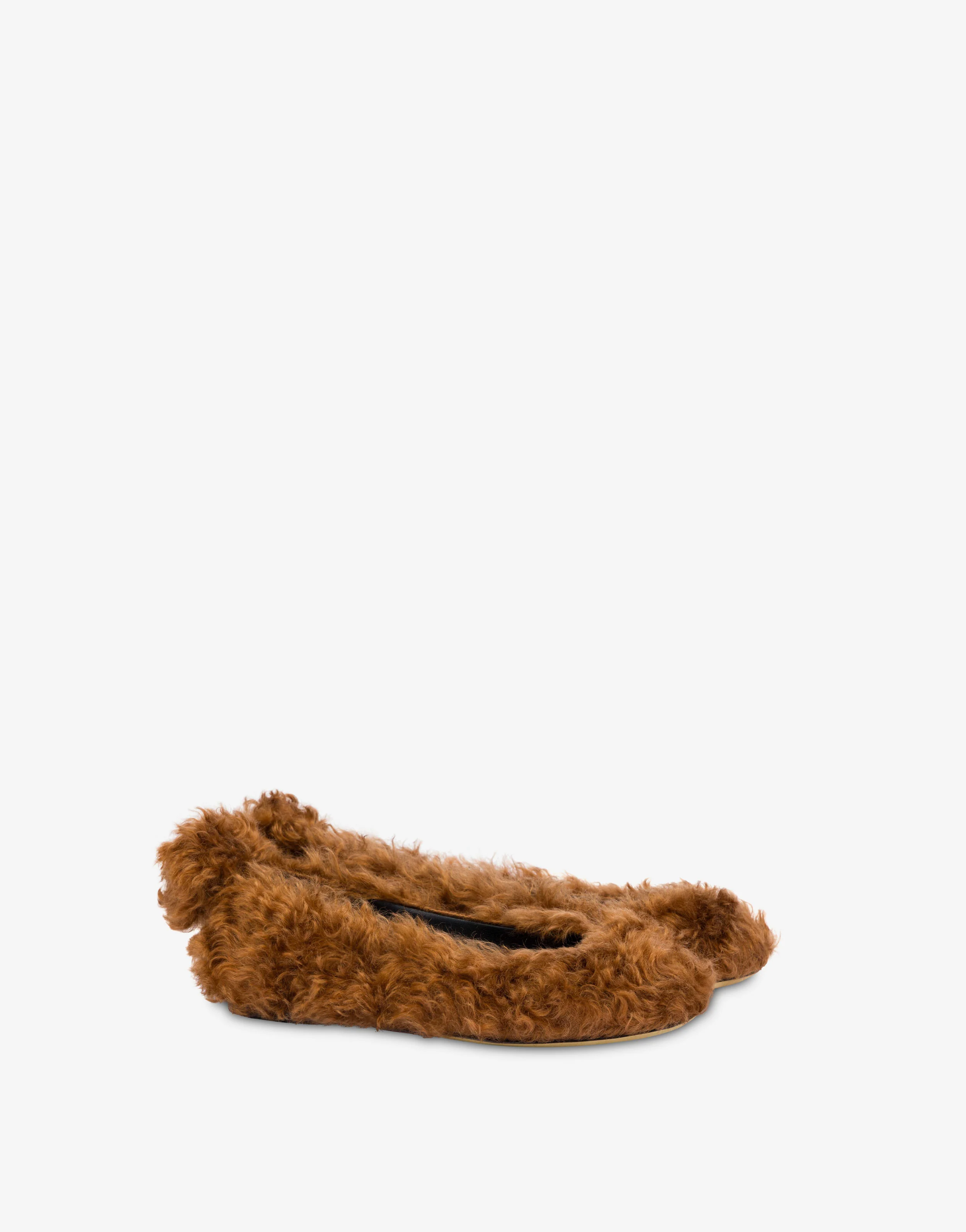 Mohair ballet flats