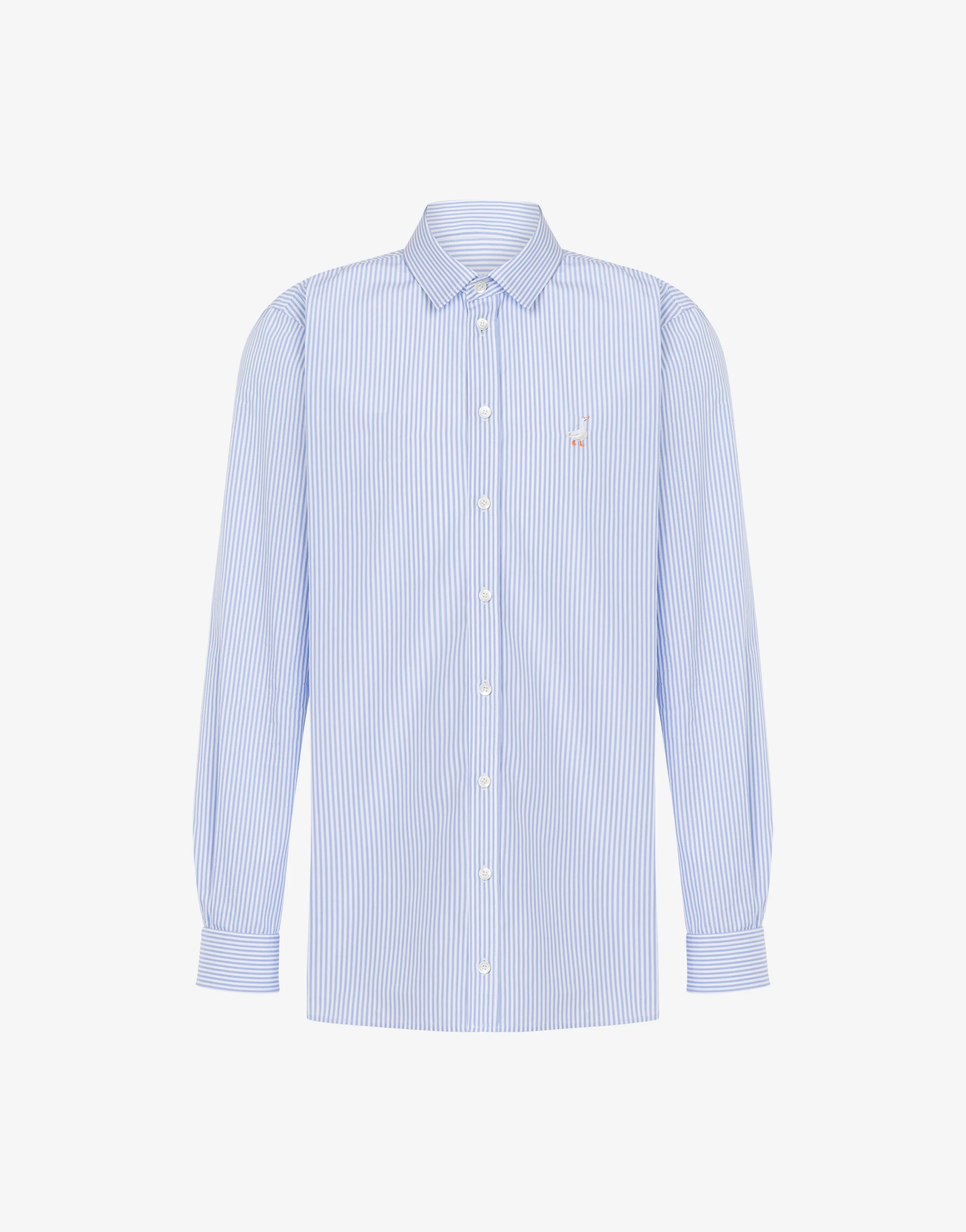 Poplin Shirt Goose Embroidery