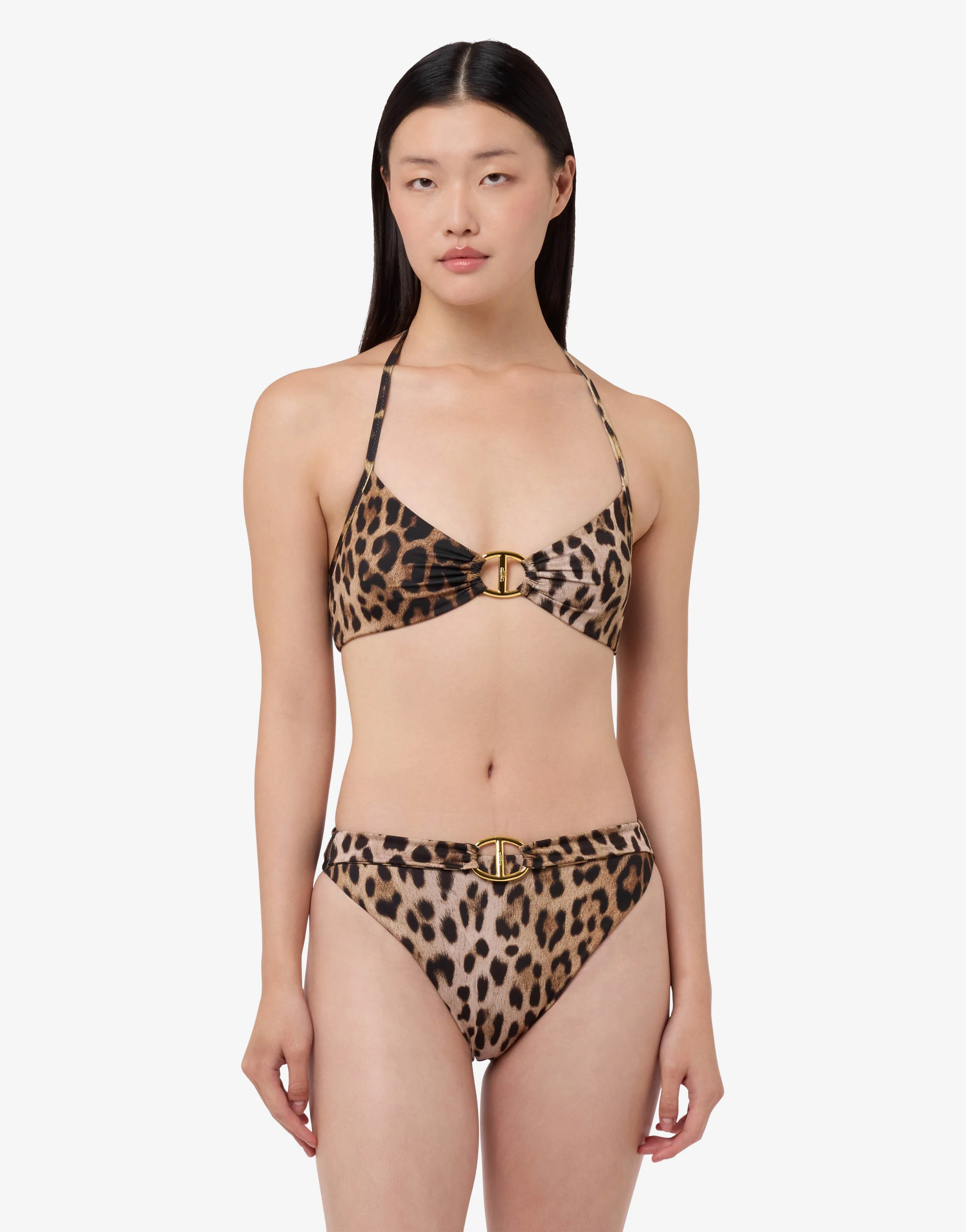 Printed Lycra bikini top - Image 2