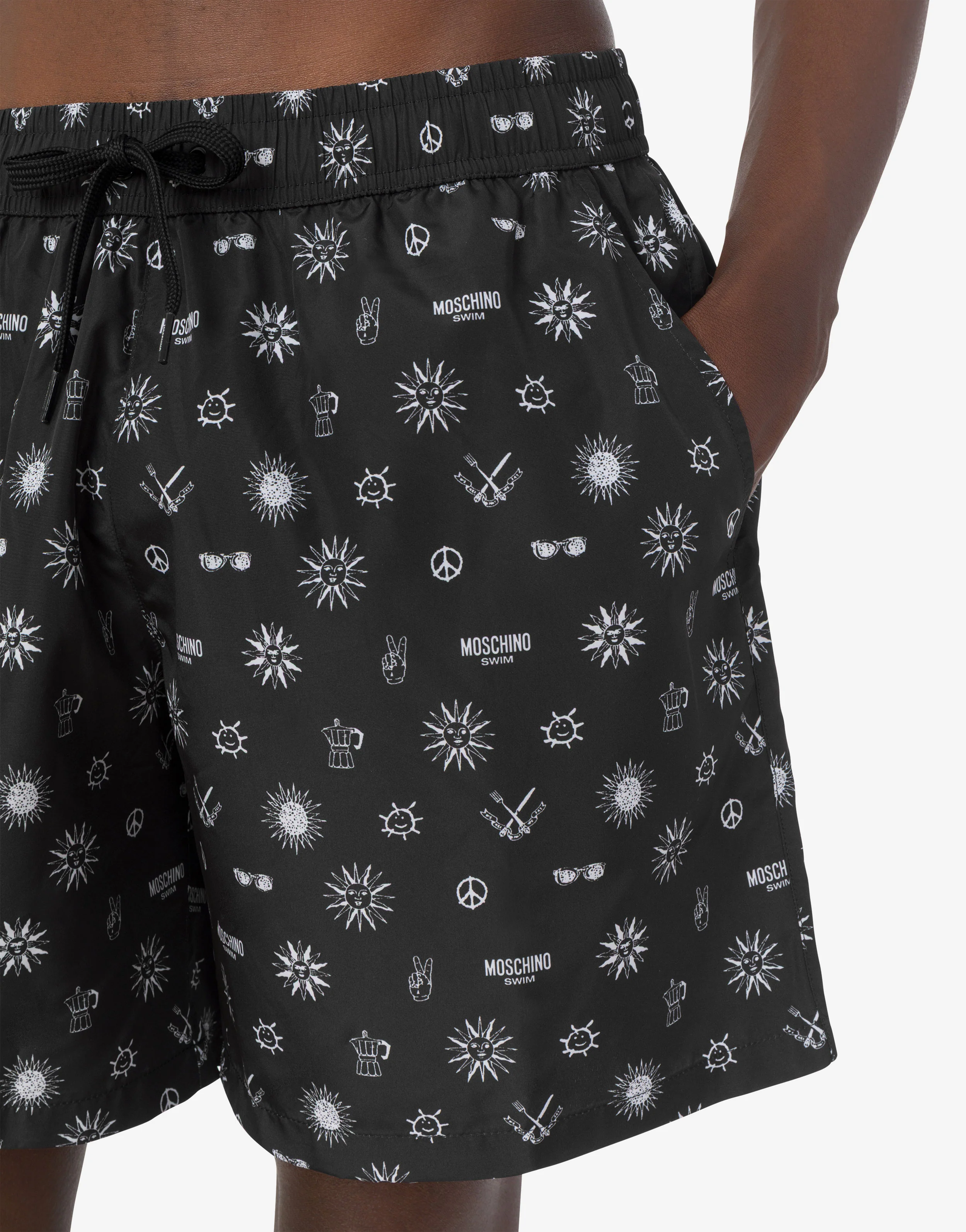 Printed nylon swim trunks - Image 4