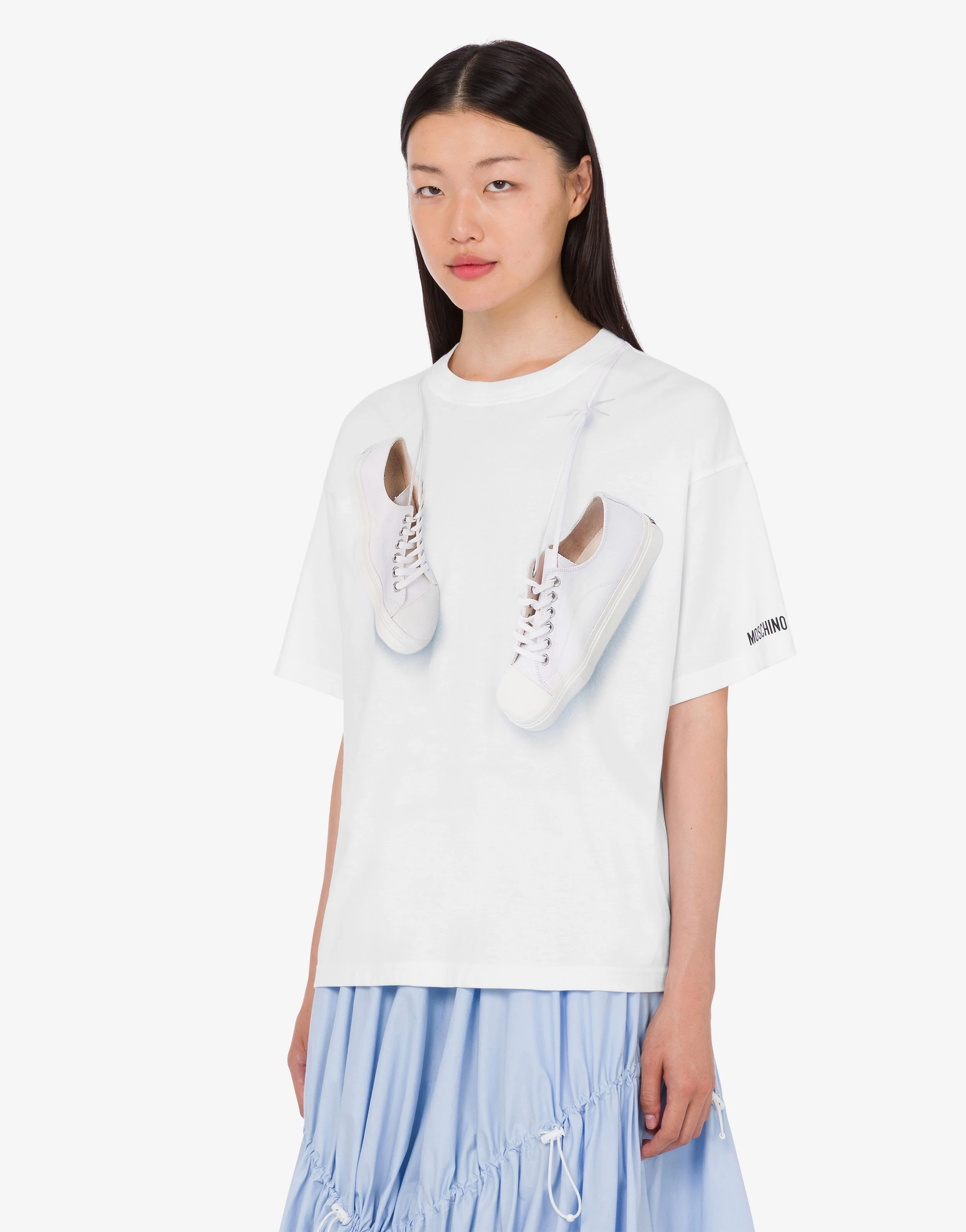 Printed organic cotton jersey T-shirt