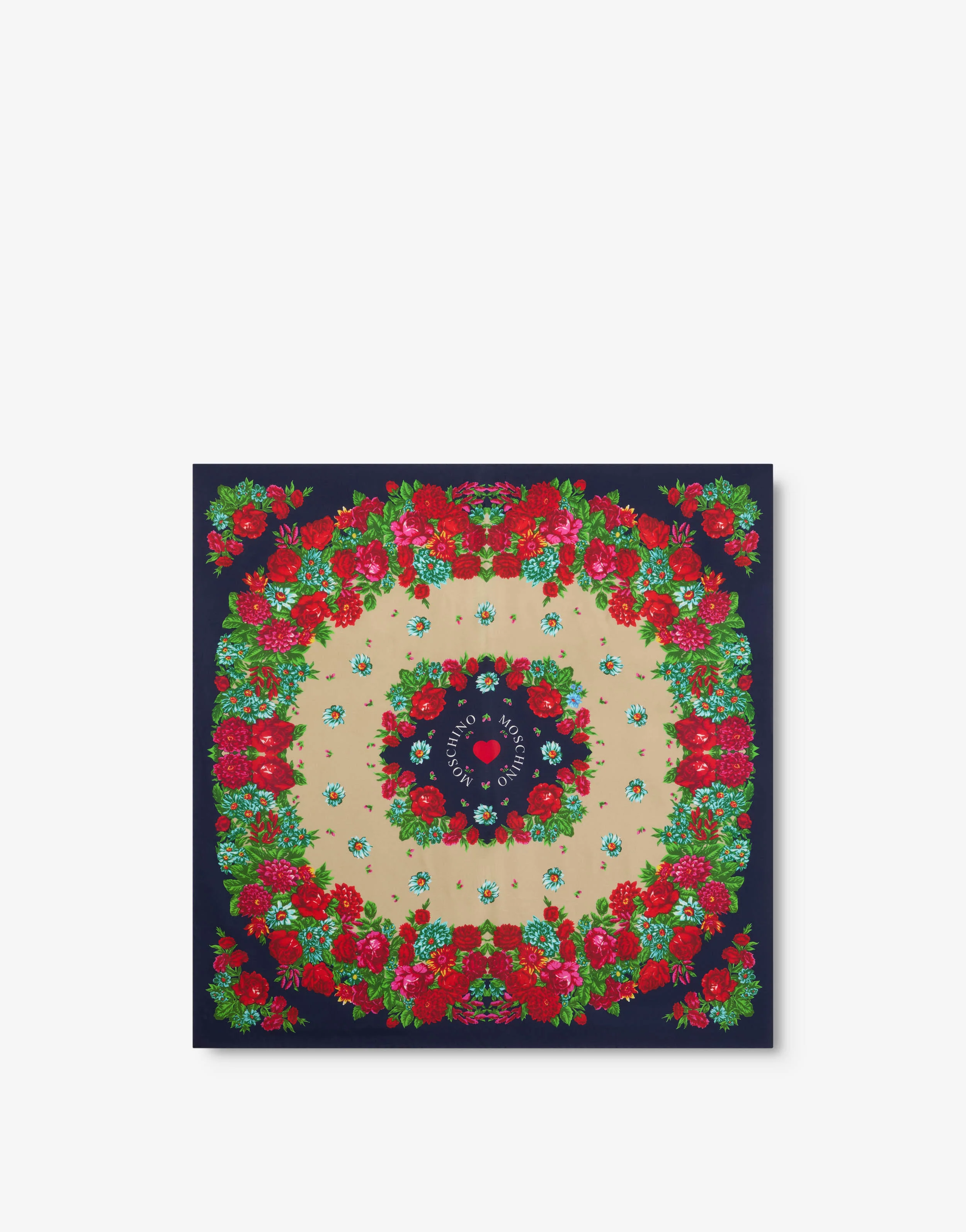 Printed silk scarf
