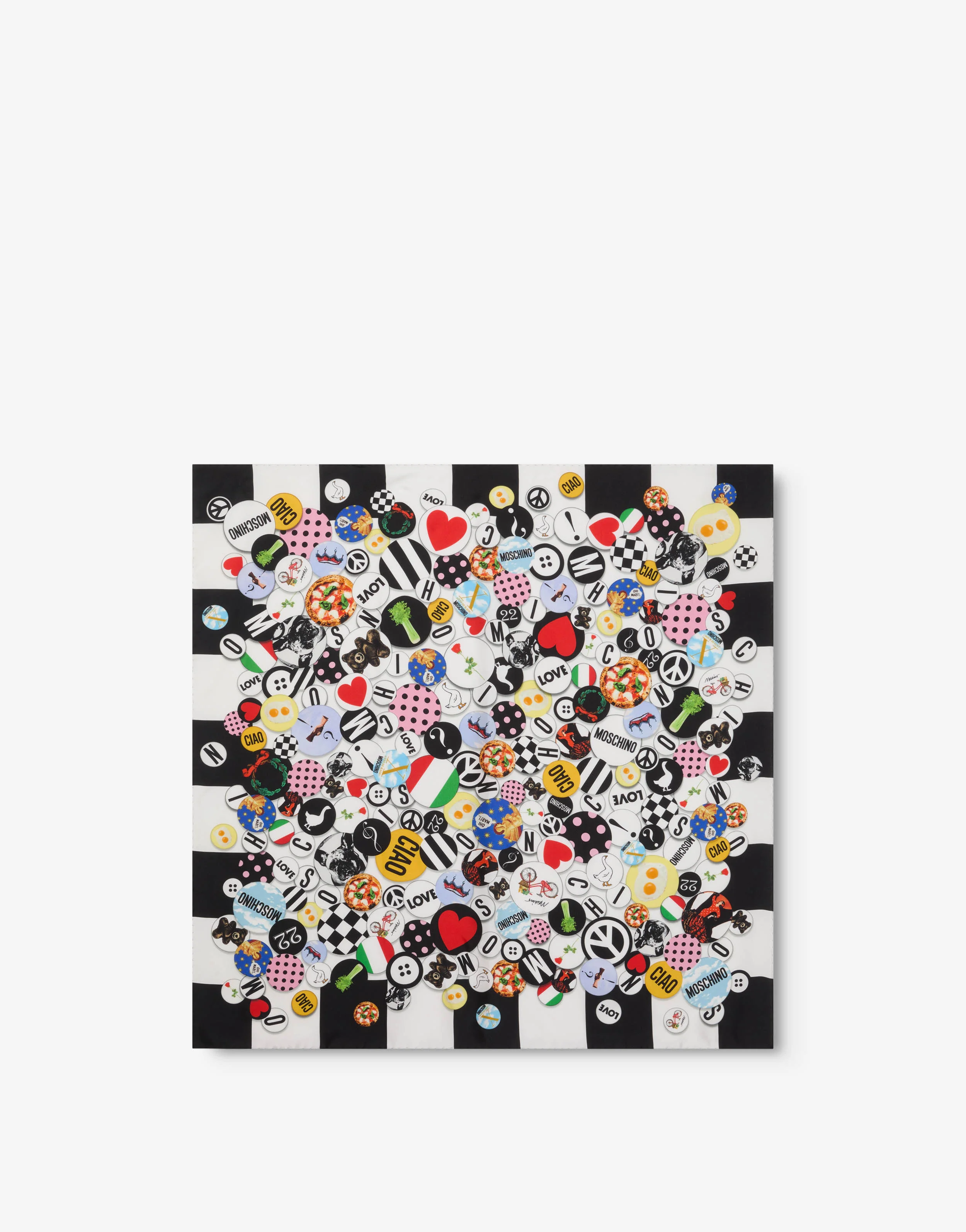 Printed silk scarf