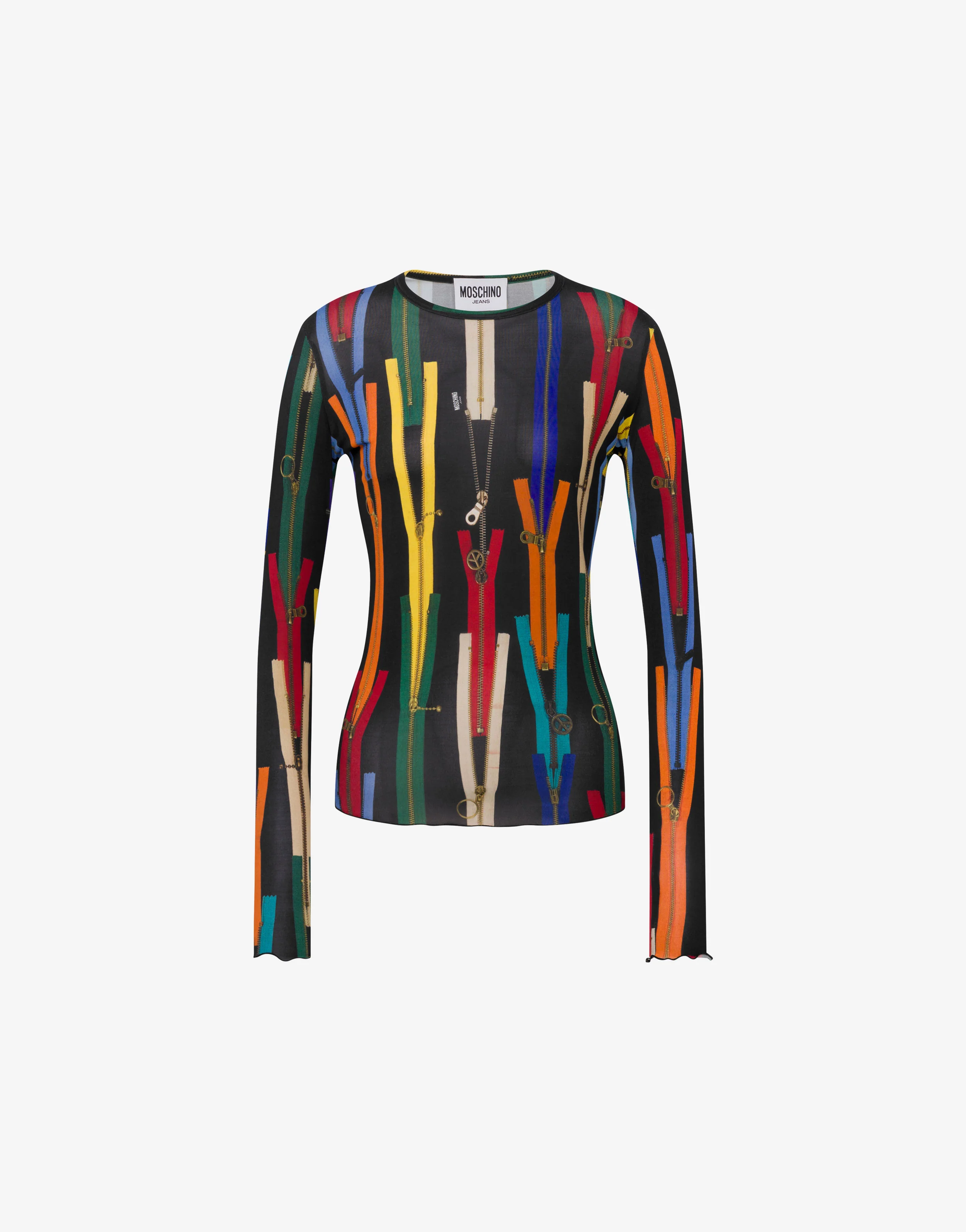 Printed stretch jersey T-shirt