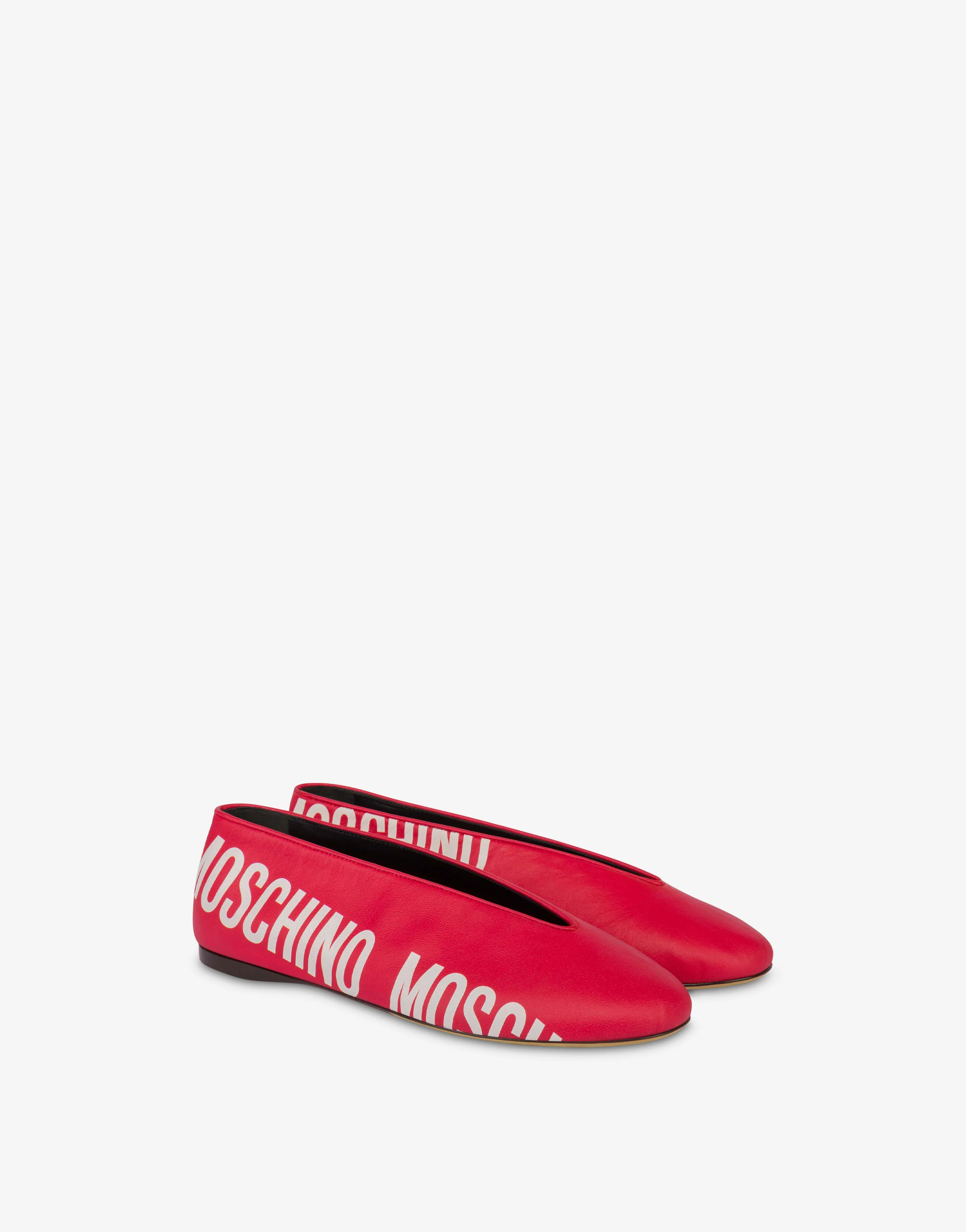 Printed tassel ballet flats