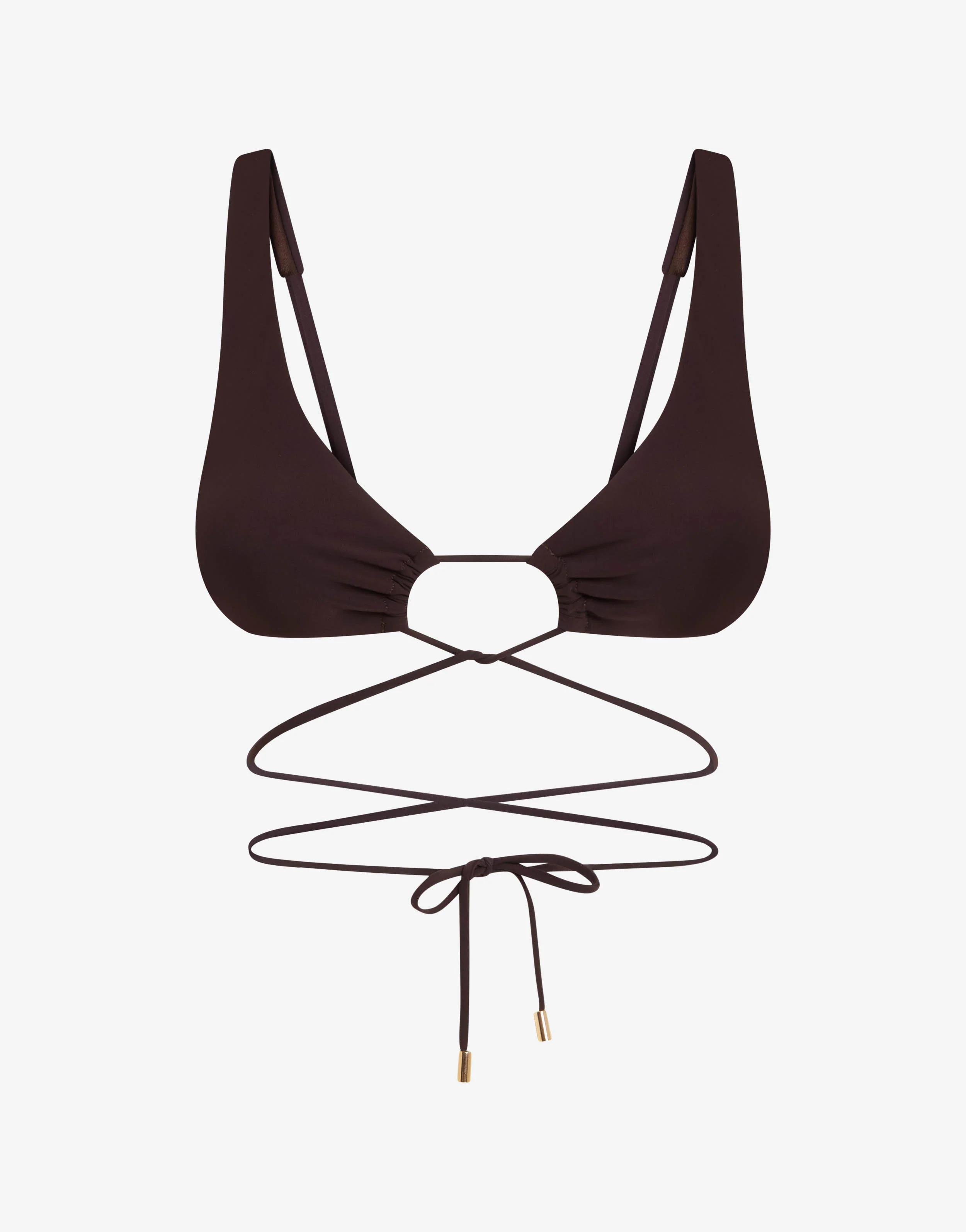 Triangle bikini top in Lycra