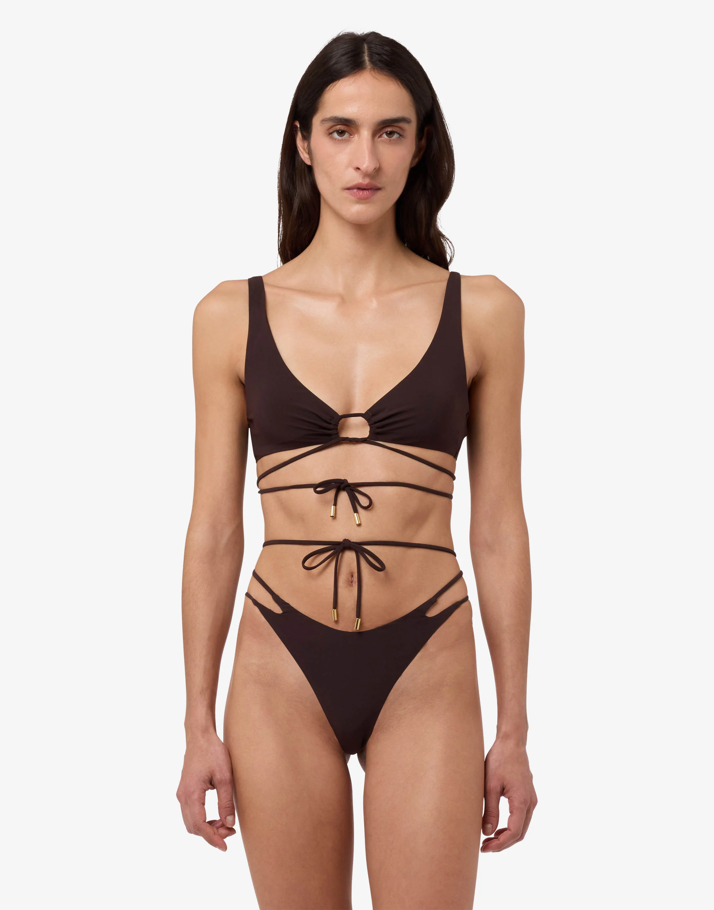 Triangle bikini top in Lycra - Image 2
