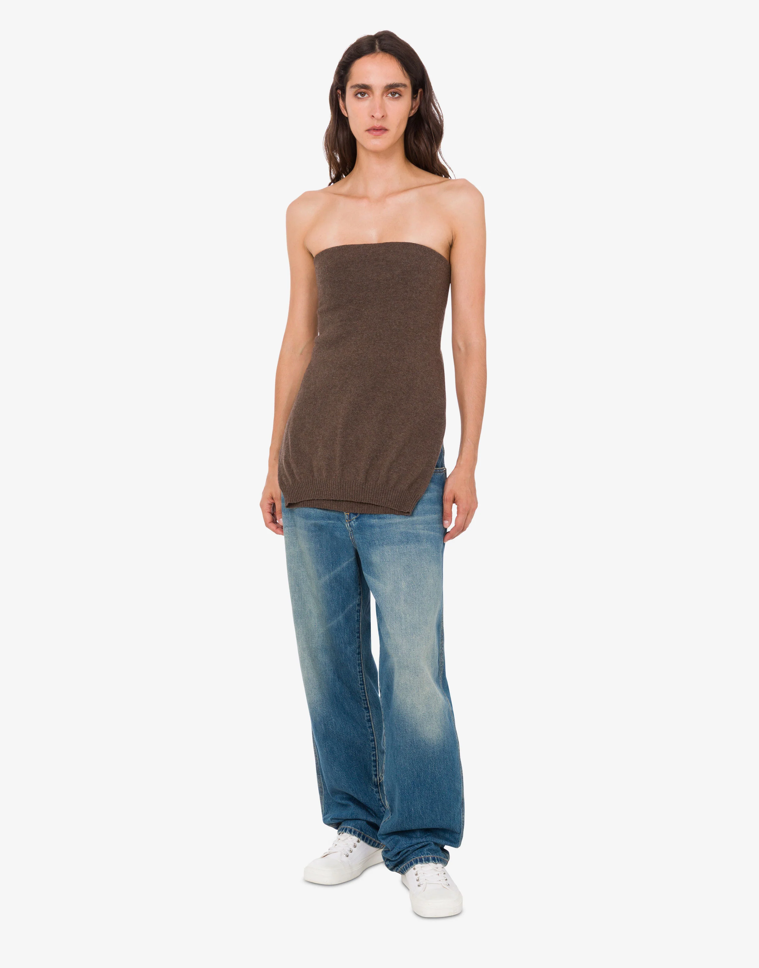 Wool and cashmere blend top